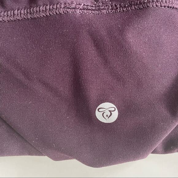 Apana Leggings Full Length Workout Yoga Exercise with Pockets Purple S EUC - Picture 8 of 8